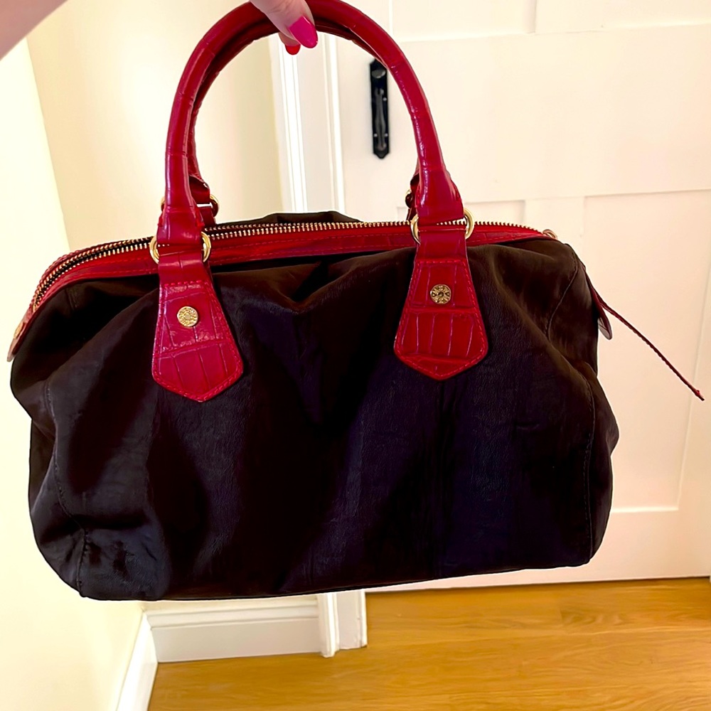 MZ WALLACE Bedford purse. Red and Brown. NWOT